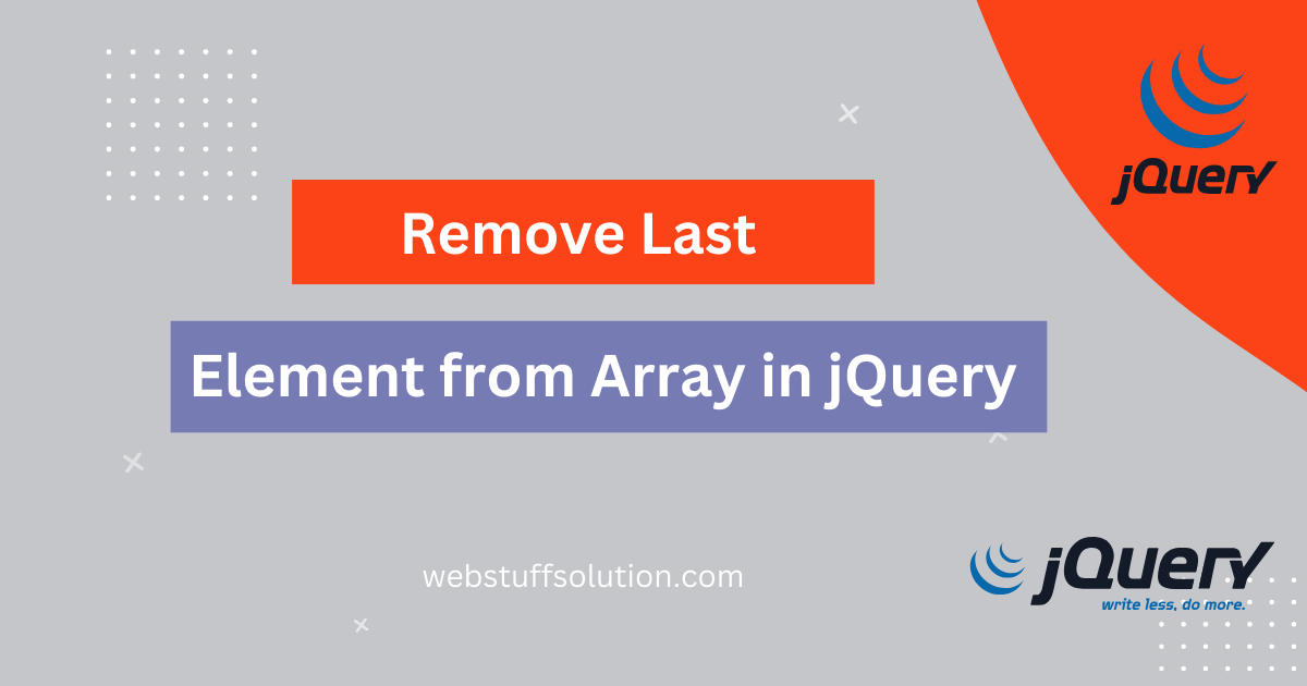 remove last element from array