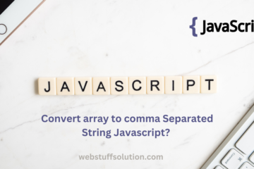 convert array to comma separated string javascript