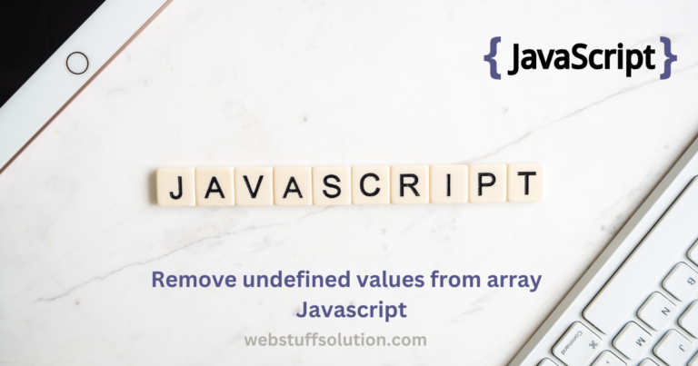 remove undefined values from array javascript