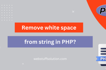 remove white space from string in php