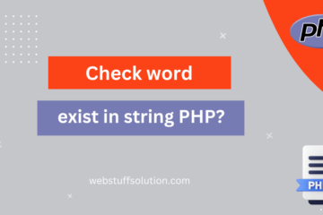 check word exist in string php