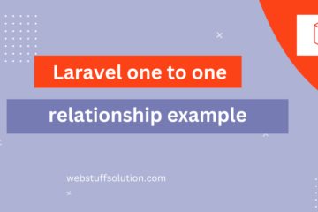 Laravel one to one relationship example