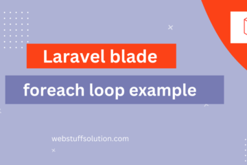 laravel blade foreach loop