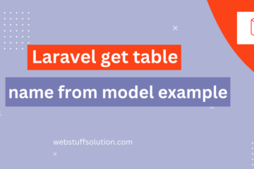 laravel get table name from model