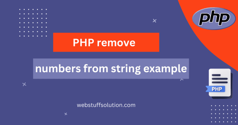 php remove numbers from string