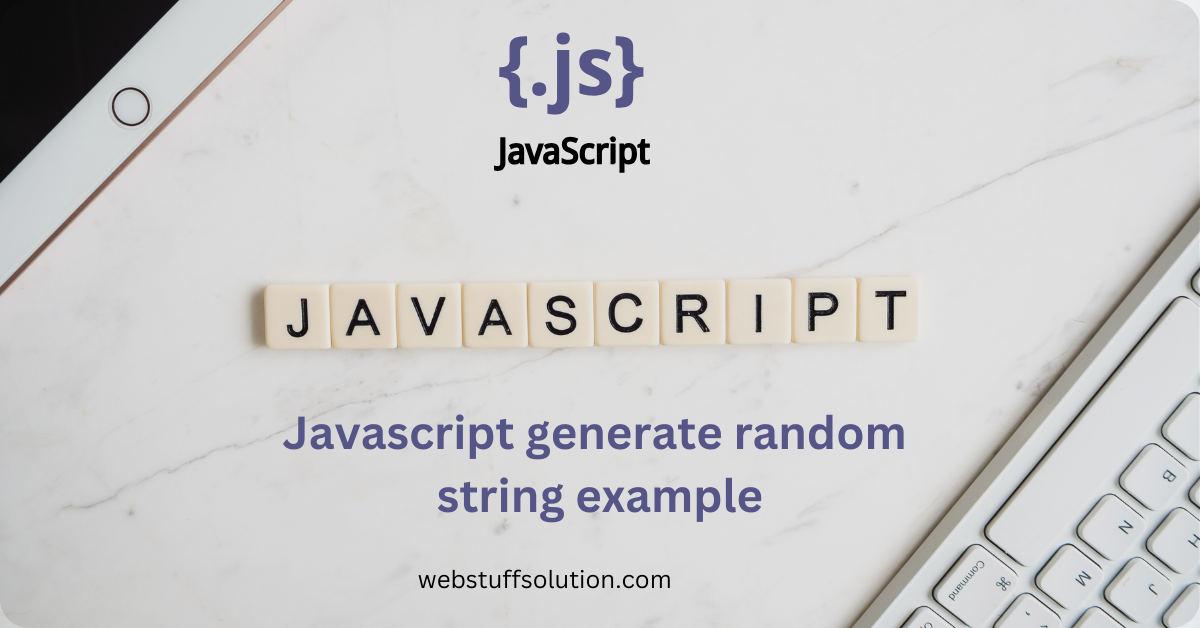 javascript generate random string example