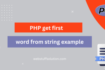 php get first word from string