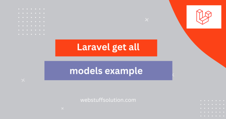 laravel get all models