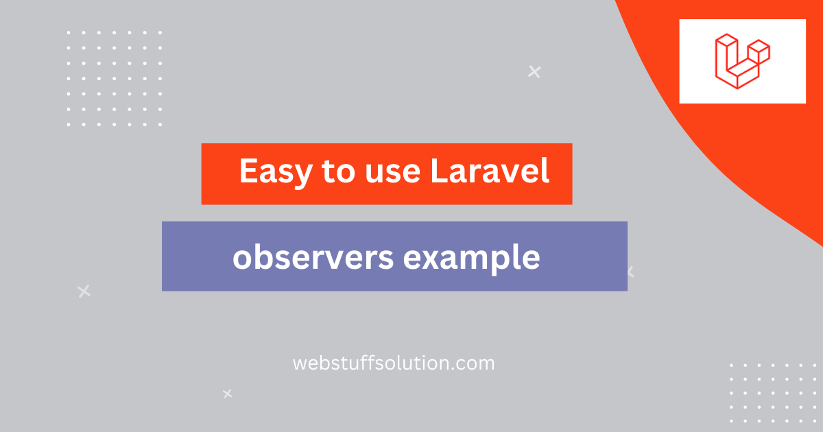 laravel model observers