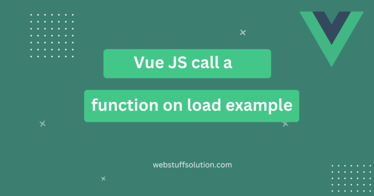 vue js call a function on load