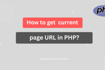 get current page url in php