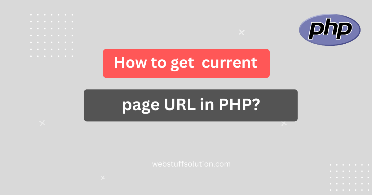 get current page url in php