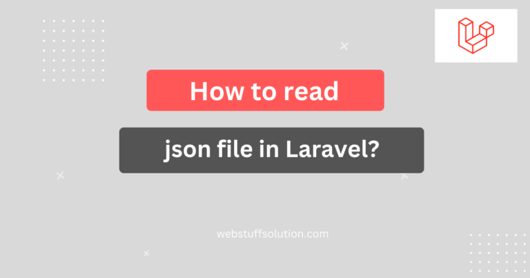 read json file in laravel