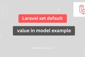 laravel set default value in model