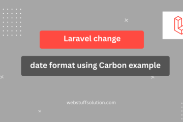 laravel change date format