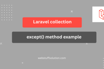 laravel collection except