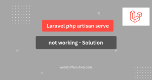 laravel php artisan serve not working