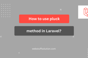 pluck method in laravel