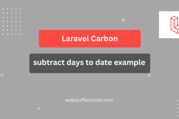 laravel carbon subtract days