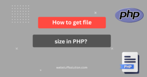 get file size in php